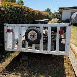White Wooden Trailer As Is Read Please 