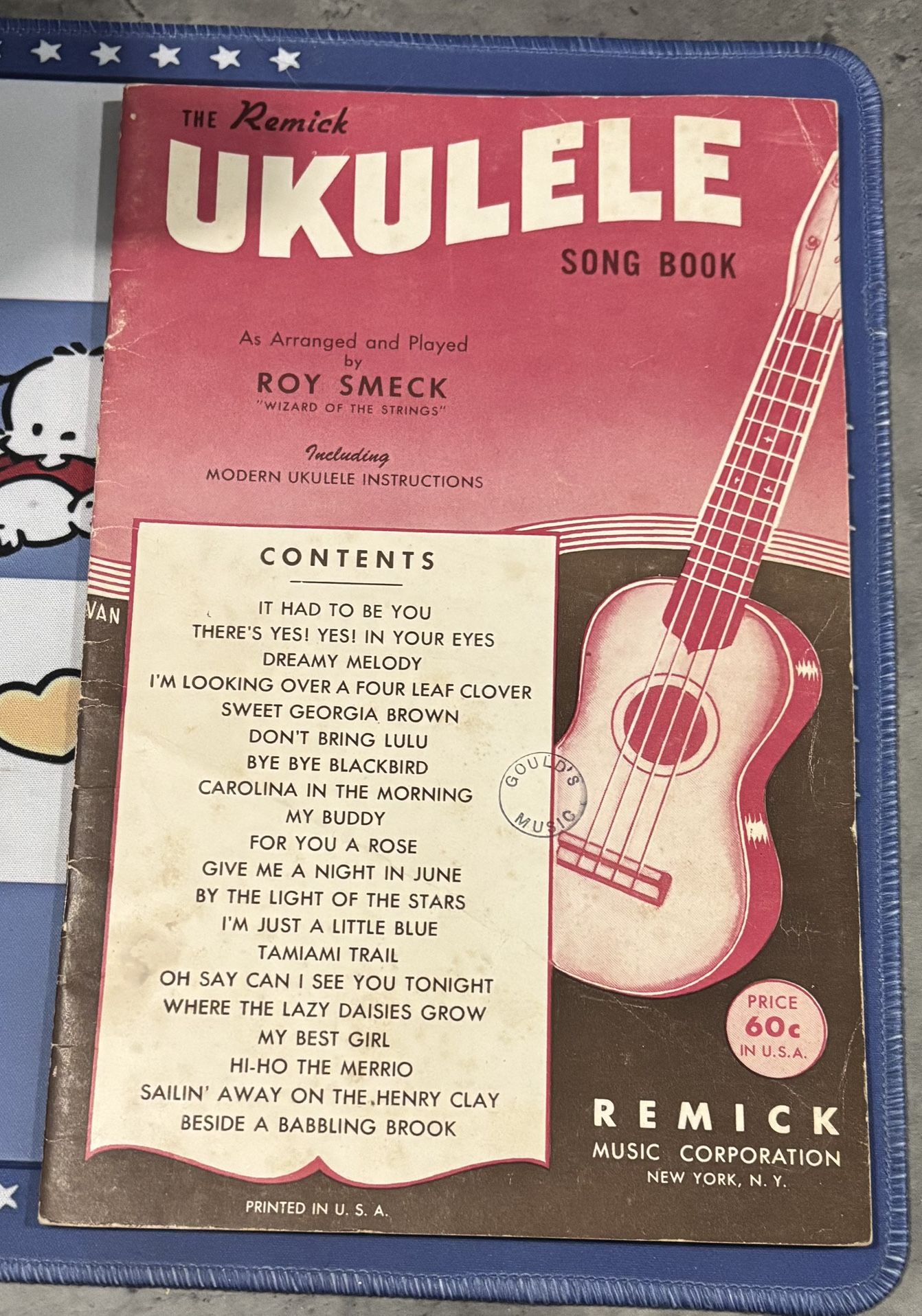 Vintage 1950 Roy Smeck Ukulele Song Book