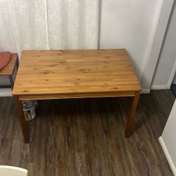 IKEA Solid Pine Dining Table