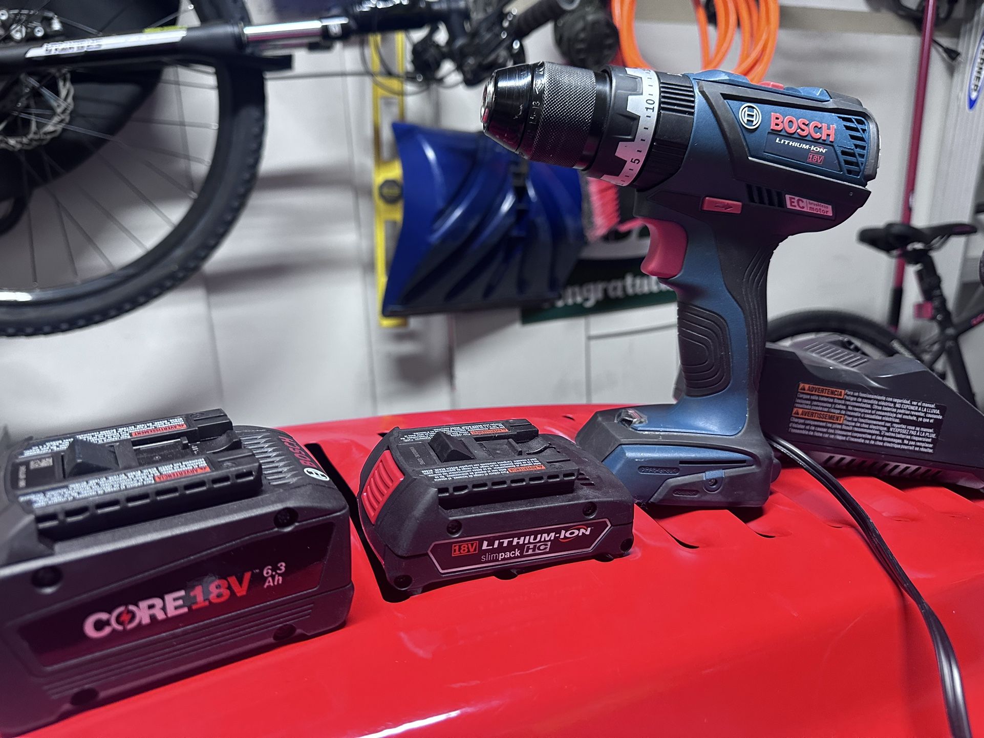 Bosch Drill With 2 Batteries