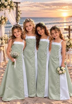 flower girls dress all size 4-18 years old