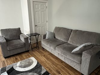 New Excellent Condition Barley Used Few Months only Sofa and Chair from Ashley Receipt 