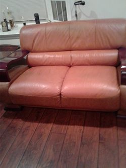 6 Piece furniture , couch -chair- loveseat coffee table with two side side-table very beautiful used but good condition