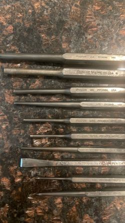 Snap on punch and chisel set 10