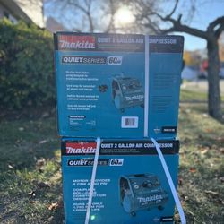 Brand New Makita Quiet Series 1 HP, 2 Gallon, Oil-Free, Electric Air Compressor Msrp 314$
