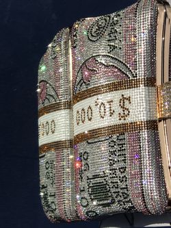 New pink 10k Money bag