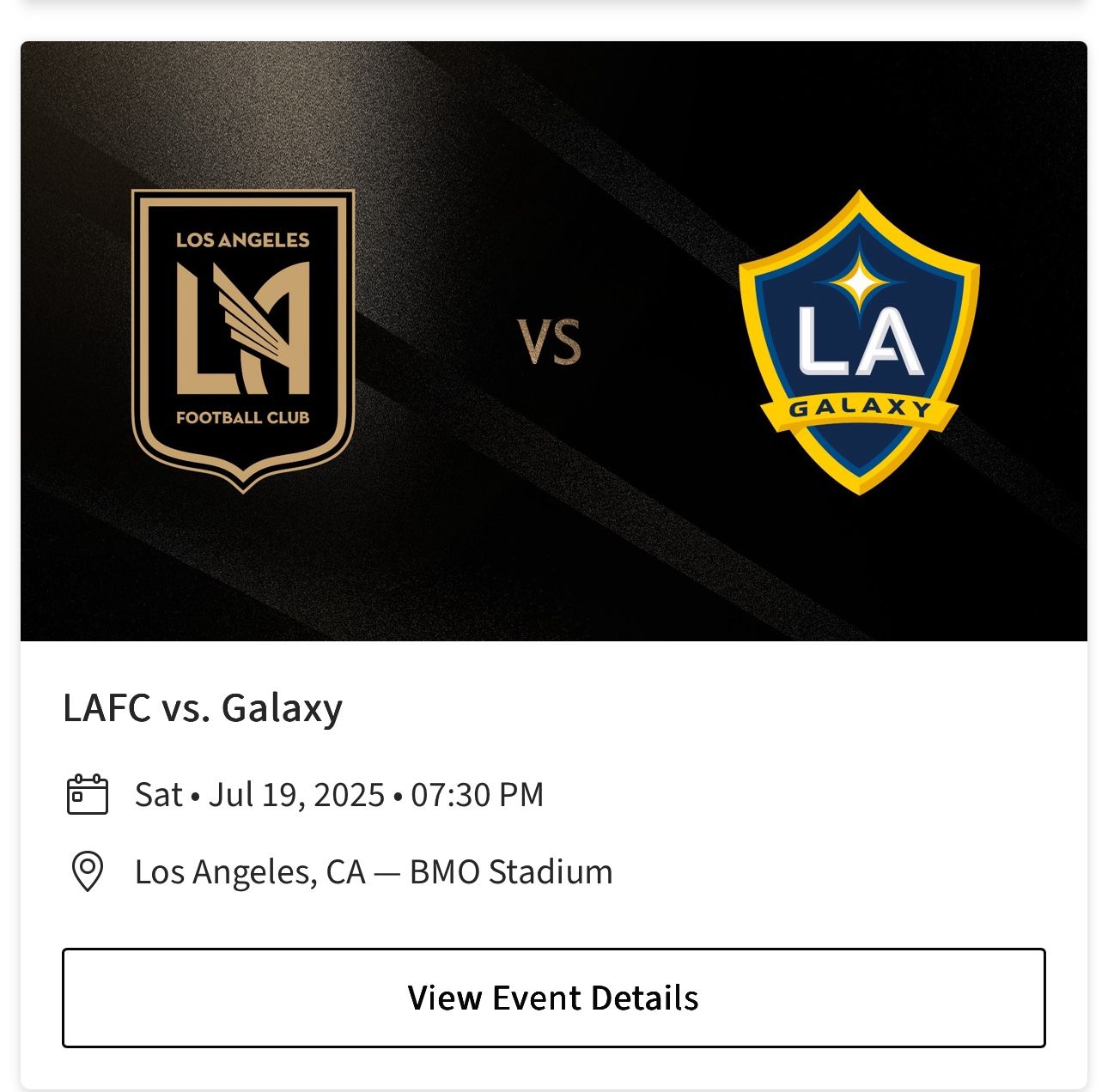 Lafc V Galaxy (2 LAFC SUPPORTERS)