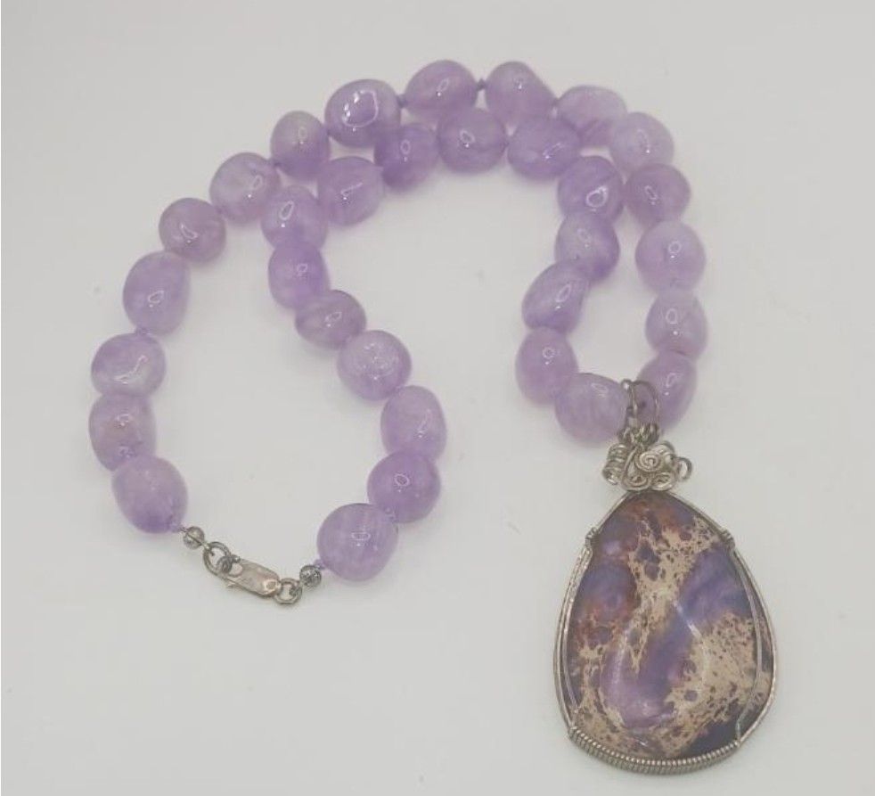 Sterling amethyst necklace 