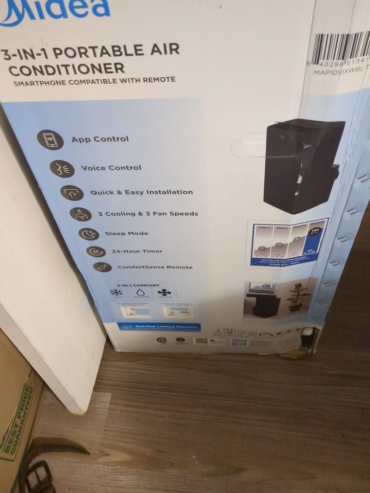 3 in 1 Portable Air Conditioner Smartphone Compatible