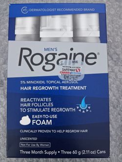Rogaine Men's Foam 3 month supply