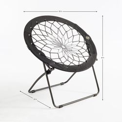 Bungee chair black grey Sensory 