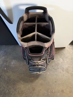 Black and Grey Golf Bag with shades of Pink