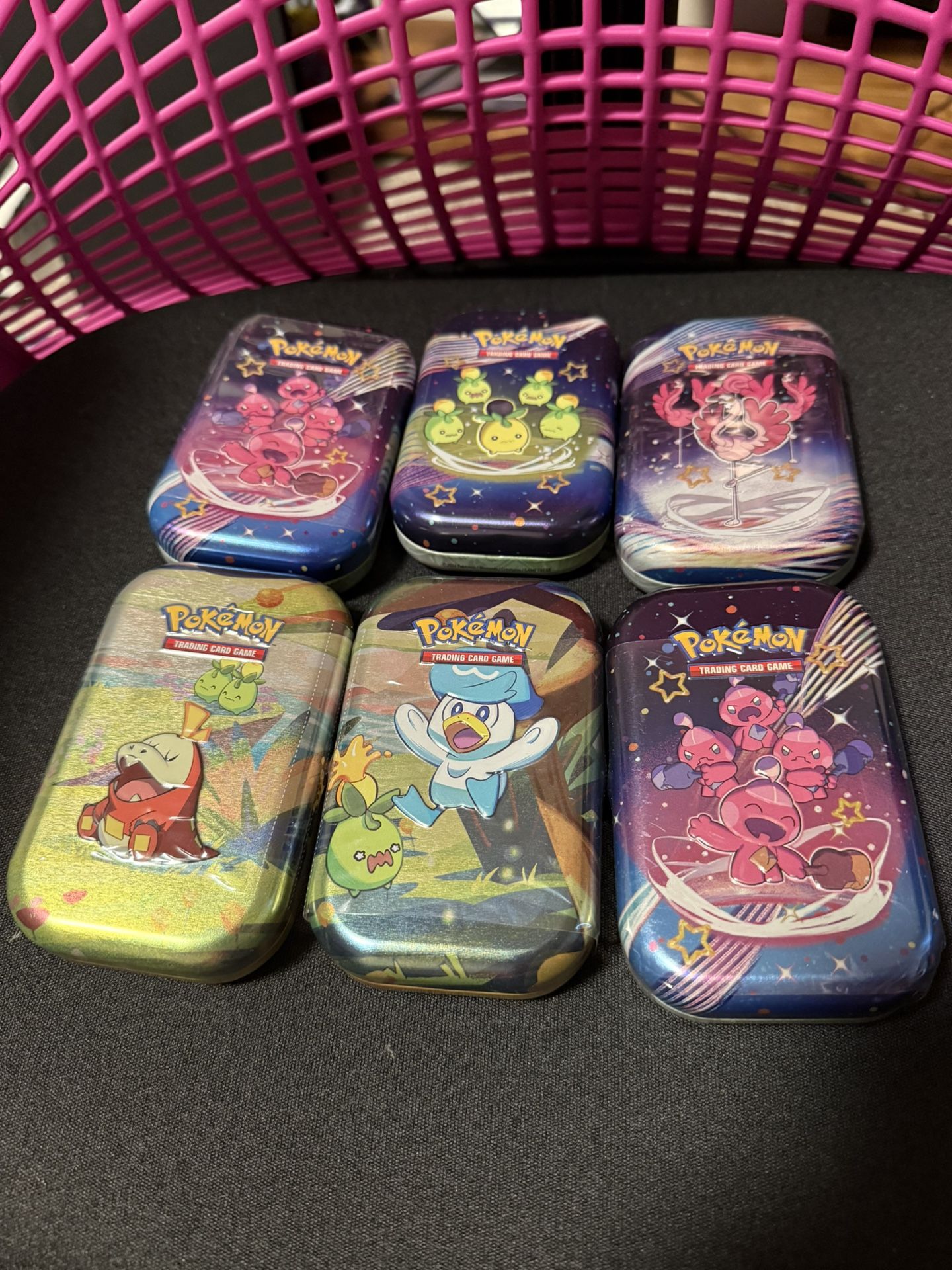 Assorted Pokémon Mini Tins