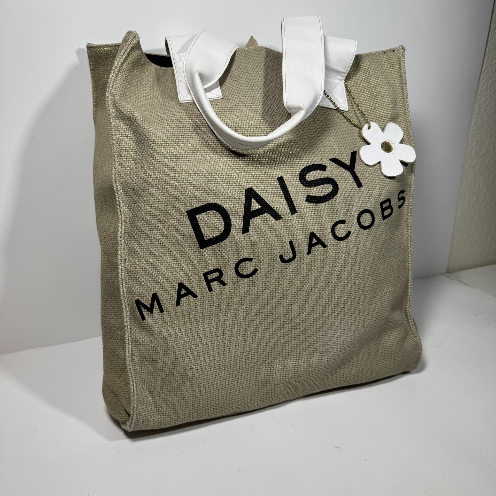 Marc Jacobs Daisy Tote bag Gold shine Summer Beach Bag