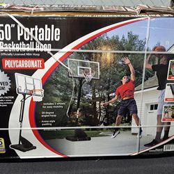 New 50inch NBA Licensed Portable Basketball Hoop 