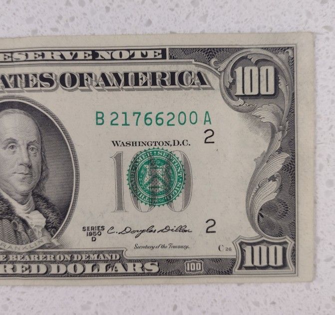 1950 D $100 Federal Reserve Note (New York District)