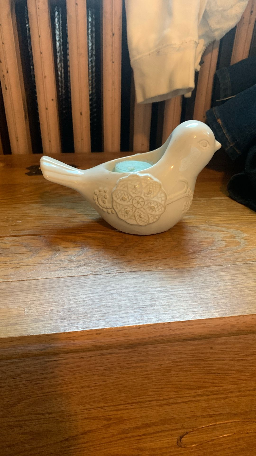 Ceramic Bird Candle Holder