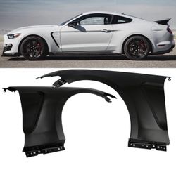 Fits 15-17 Ford Mustang GT350 Style Steel Fender Trim w Inserts