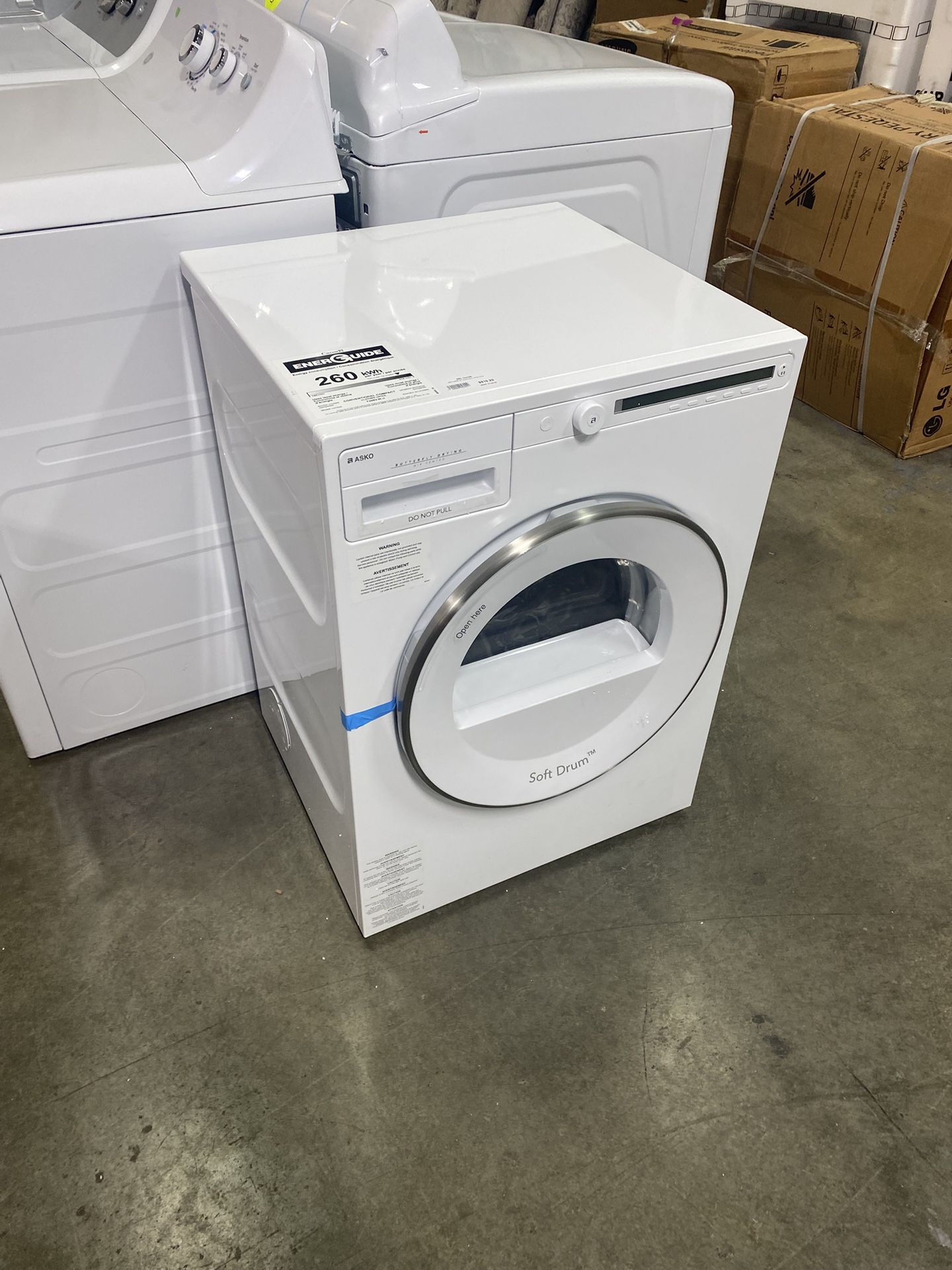 ASKO Classic Series  T208VW  24 Inch Electric Dryer with 4.1 cu. ft. Capacity MSRP $1399 Our Price $649  
