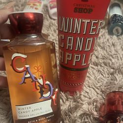 wintercandy apple set lotion and body gel only $15