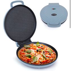 Courant Pizza Maker 12 inch Pizzas Machine, Newly improved Cool-touch Handle Non-Stick plates Pizza oven & Calzone Maker