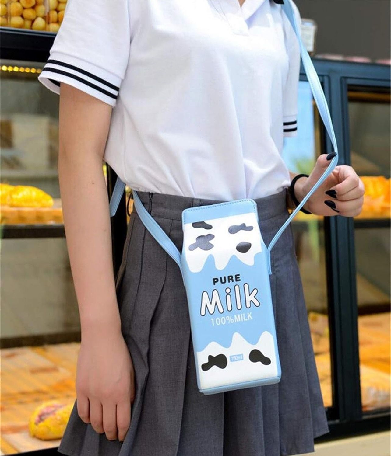 🐄🐄🐄 Small Crossbody Shoulder Bags for Women,Cellphone Wallet Milk Handbag Purse with Long Strap