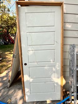 Solid core white door