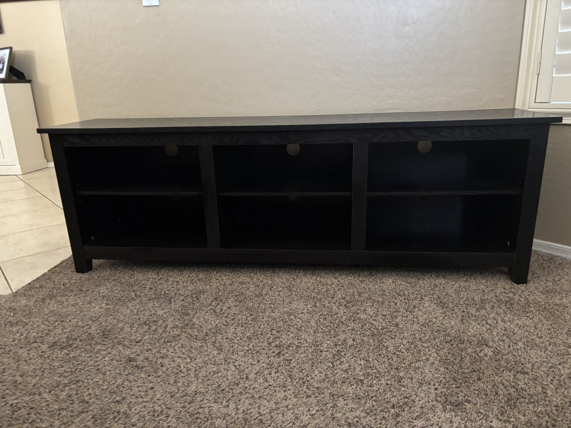 70” Black Entertainment Center TV Stand