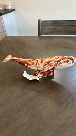 Whale  Alaska Native Clay sculpture by Carol McCracken, created for her shop, Carol's Ceramic Cache.