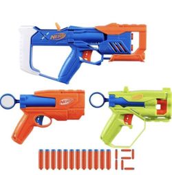 Nerf N Series Triple Action Pack Toy Gun Kids 8+ with Accuracy Speed