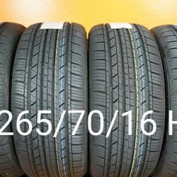 265/70/16 For Sale 4 New Tires We Service Motorcycle Tires