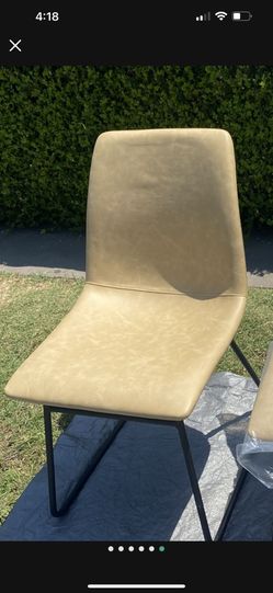 Faux Leather Chairs Set