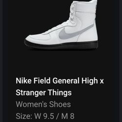 Nike Field General High X Stranger Things Size 9.5W