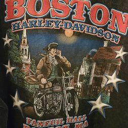 Harley Davidson Motorcycle BOSTON Size XL Zip Up Sweatshirt 