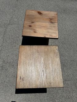 Rustic wood tables