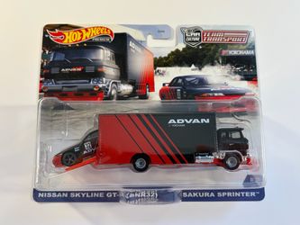 Hot Wheels Team Transport Nissan Skyline GTR R32 Advan hauler