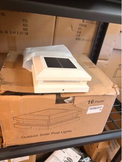 Solar Post Cap Lights Outdoor 16pack, Waterproof Fence Post Solar Lights for 3x3 4x4 4.5x4.5