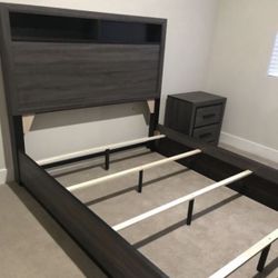 Brand New Gray Bed Frame : Queen / King / Cal King 