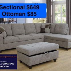 FREE DELIVERY🍀Brand New Sectional Sofa Couch 