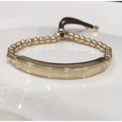 Mk Michael Kors Plaque Bracelet All Charms Included Adjustable ” 