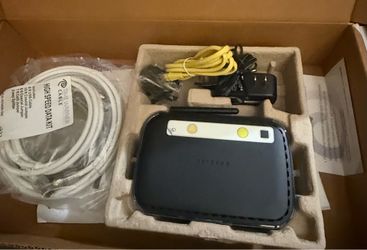 NETGEAR Black Cable Modem Kit with Power Adapter & Coax Cable
