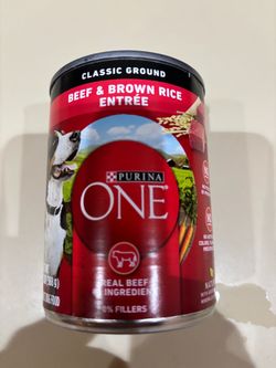 12 Cans Purina One Beef and Brown Rice