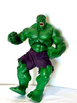 The Incredible Hulk Action Figure 13 Inch Big Beefy Green 2003 Vintage Rare🔥