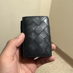 Bottega Veneta Black Bi-Fold Wallet