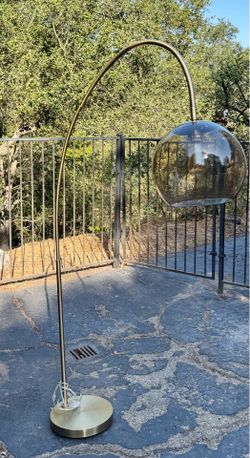 West Elm Brass Arc Lamp