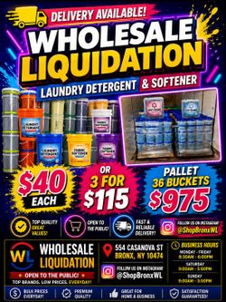 LAUNDRY DETERGENT & SOFTENER 5 gallon