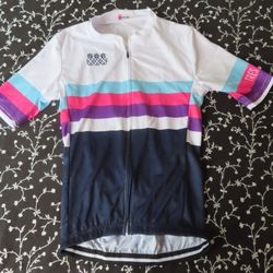 Tres Pinas Women's Racer Jersey Beachy Blooms Size Medium NWT