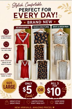 Brand New Women’s Dresses – Size Large