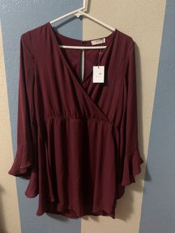 Burgundy dress size medium