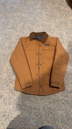 Patagonia Boys Quilted Jacket L Brown Lightweight Insulated Shacket